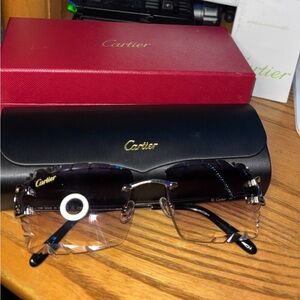 Silver Big C Cartier Rimless Sunglasses #cartier #sunglasses #luxury